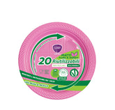 piatti riutilizzabili frutta rosa